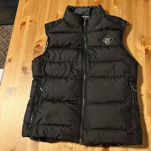 arista equestrian reversible down filled vest